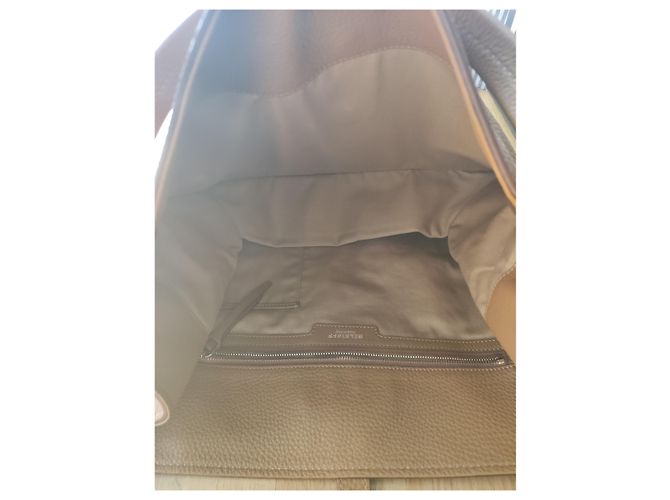 Borsa a mano Belstaff Nottingham in pelle kaki Cachi - vista 6