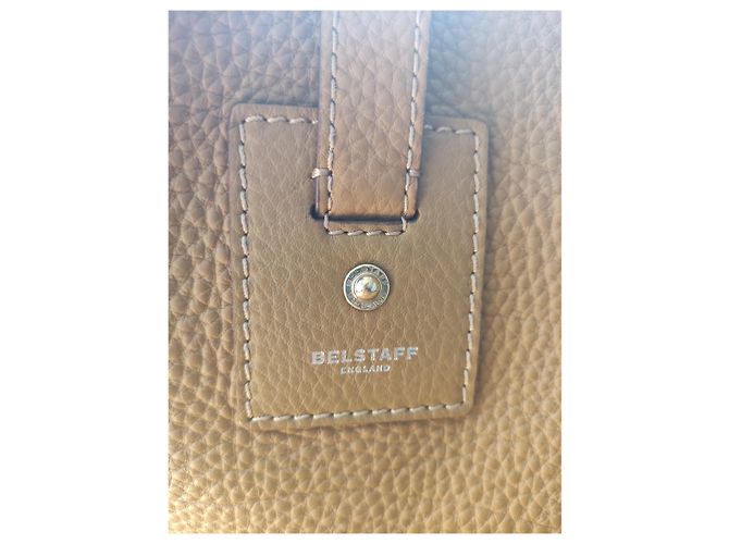 Borsa a mano Belstaff Nottingham in pelle kaki Cachi - vista 8