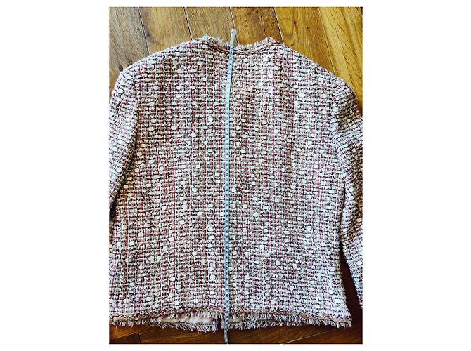 Kultige Chanel Tweedjacke Mehrfarben Aus weiß - Ansicht 7