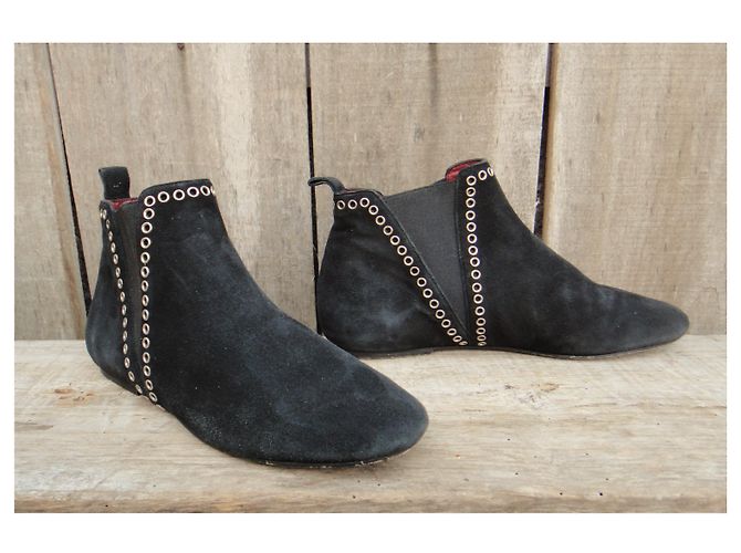 Botins isabel marant 36 Cinza antracite - vista 2