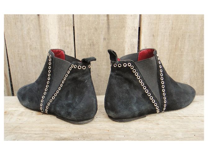 Botins isabel marant 36 Cinza antracite - vista 4