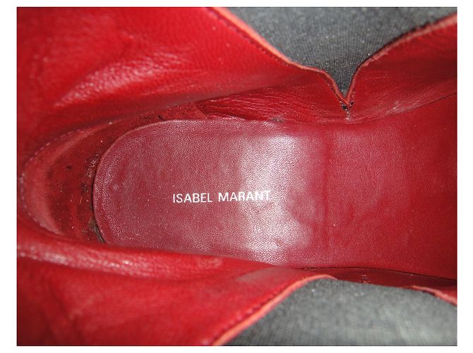 Botins isabel marant 36 Cinza antracite - vista 7