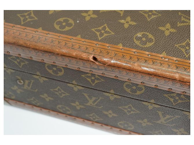 Louis Vuitton Bisten 55 valigia in tela monogram e marrone - vista 12