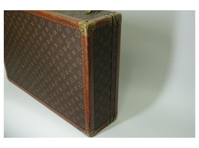 Louis Vuitton Bisten 55 valigia in tela monogram e marrone - vista 3