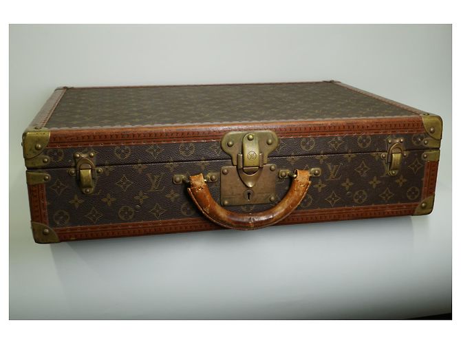 Louis Vuitton Bisten 55 valigia in tela monogram e marrone - vista 4