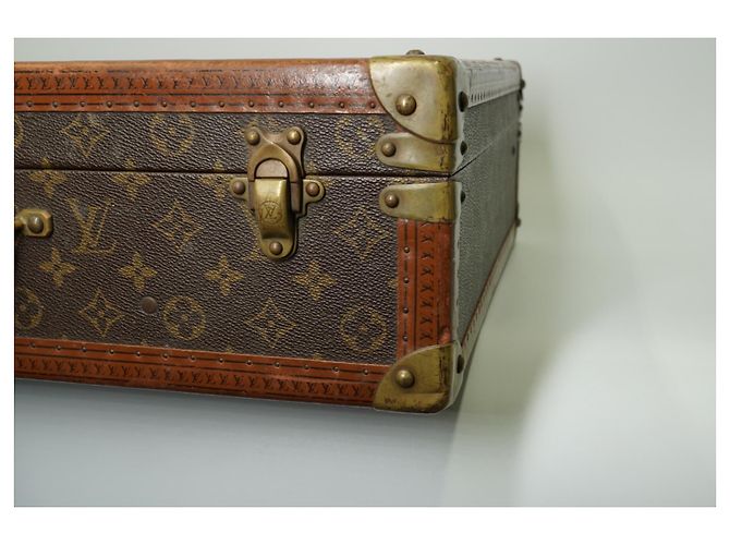 Louis Vuitton Bisten 55 valigia in tela monogram e marrone - vista 8