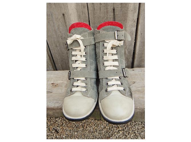 Botas Chanel de ante gris 40 - vista 3