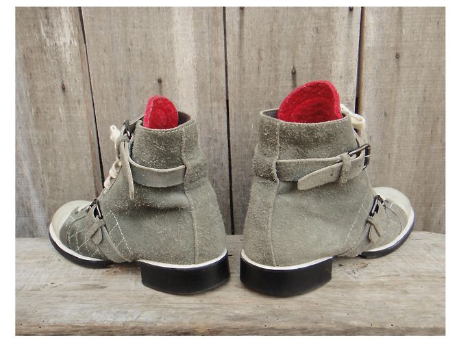 Botas Chanel de ante gris 40 - vista 4