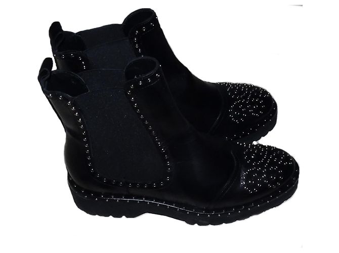 Autre Marque BOTAS DE PIEL PONC QUINTANA Negro - vista 2