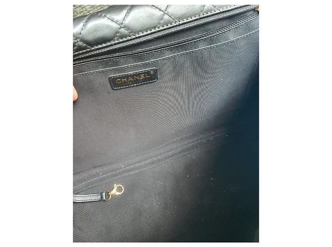 Borsa con patta Chanel Timeless Classic XXL GHW Nero - vista 4