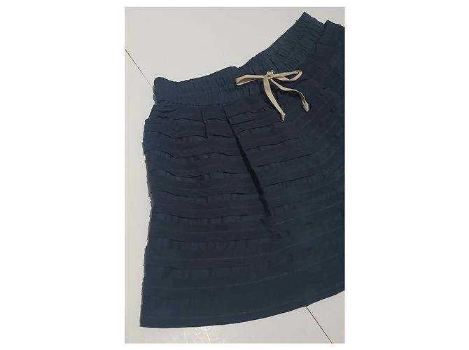 Pantaloncini 3.1 Phillip Lim in seta blu - vista 2