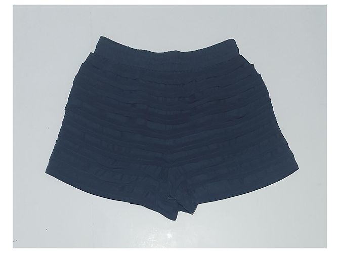 Pantaloncini 3.1 Phillip Lim in seta blu - vista 3