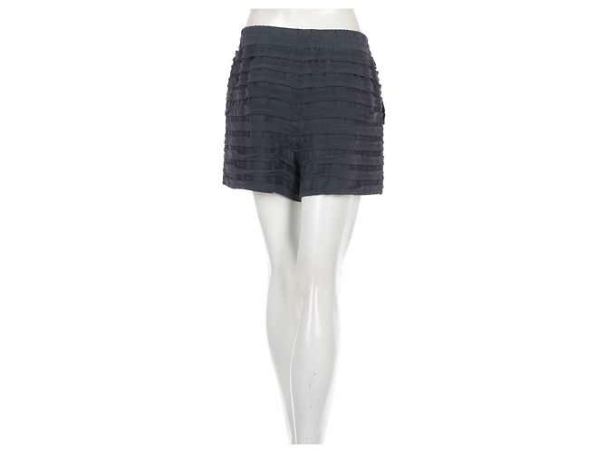 Pantaloncini 3.1 Phillip Lim in seta blu - vista 6