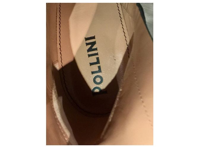 Pollini Metallic Stiefeletten NEU Silber Grau Metallisch - Ansicht 3