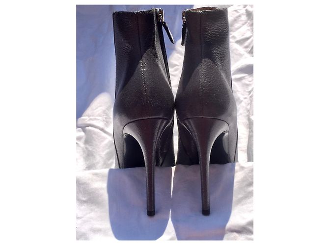 Pollini Metallic Stiefeletten NEU Silber Grau Metallisch - Ansicht 7