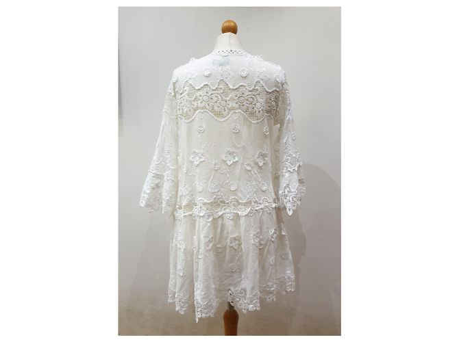 Autre Marque Vestido blanco Antica Sartoria Positano Blanco roto - vista 5