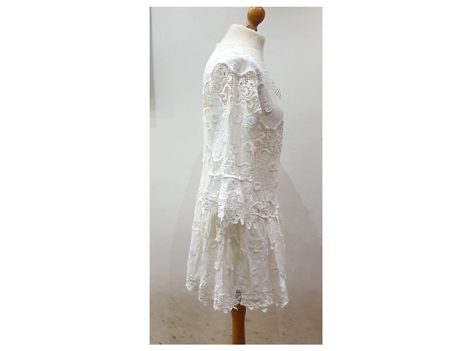 Autre Marque Vestido blanco Antica Sartoria Positano Blanco roto - vista 6