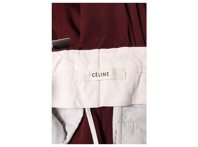 Completo pantalone Céline rosso in cotone - vista 4