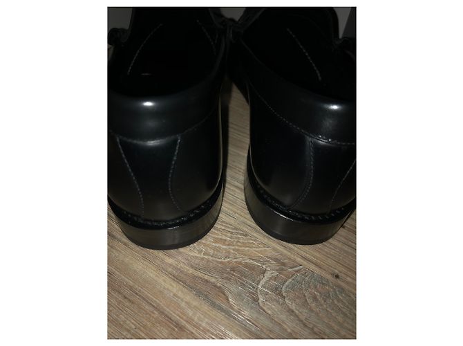 Autre Marque Mocassini CELINE Luco in pelle nera Nero - vista 3