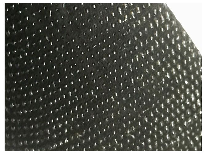 Stuart Weitzman Logo Lille Kiesel Leder Peeptoes Schwarz - Ansicht 8