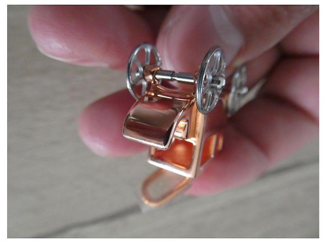 Pendente Hermès modello carrozza placcato oro rosa - vista 5