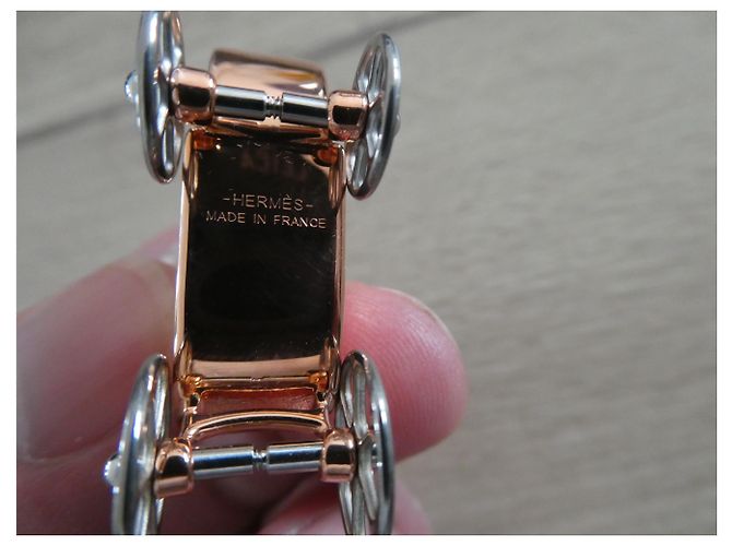Pendente Hermès modello carrozza placcato oro rosa - vista 6