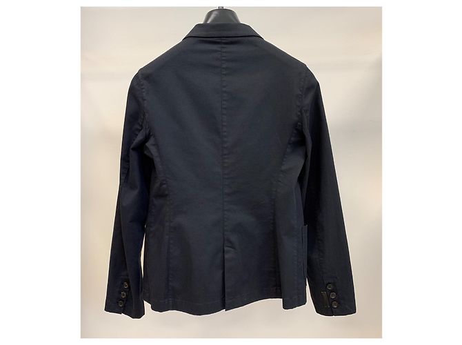 Prada Giacca in cotone blu navy - vista 2