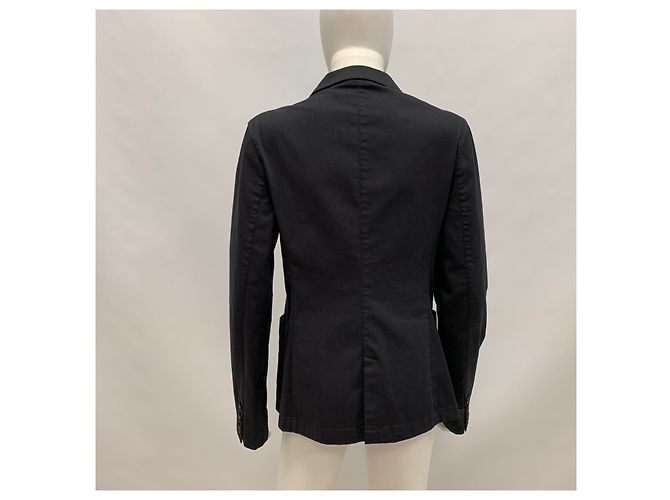 Prada Giacca in cotone blu navy - vista 7
