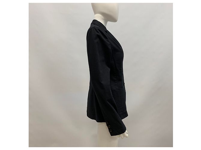 Prada Giacca in cotone blu navy - vista 8