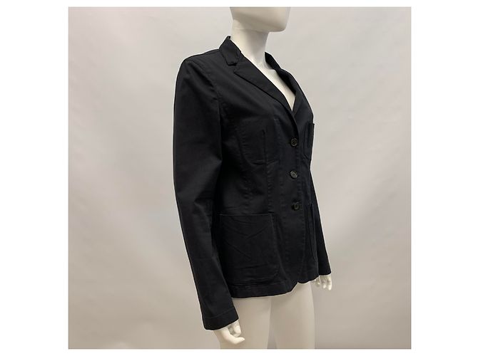 Prada Giacca in cotone blu navy - vista 9