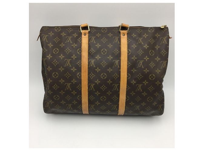 Keepall Borsa Louis Vuitton Flânerie Monogram XL Marrone - vista 2
