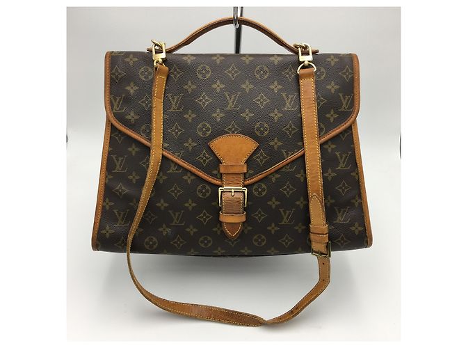 Louis Vuitton Beverly Porta documentos Monogram Marrón Castaño - vista 10