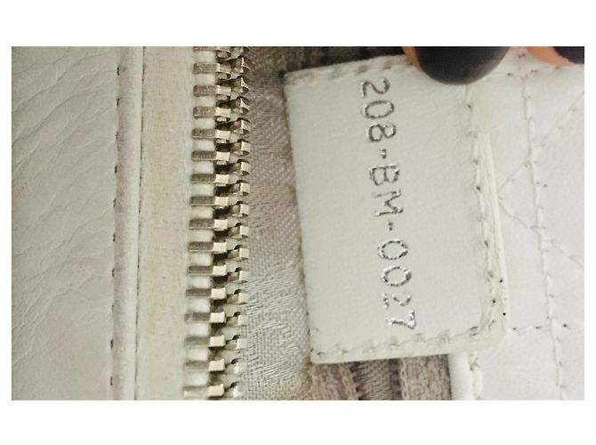 Christian Dior Lady Dior M Soft Bolsa de couro branco - vista 12