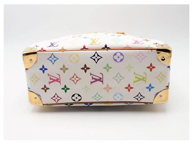 Deauville Louis Vuitton Borsa Trouville Murakami Bianca Bianco - vista 4