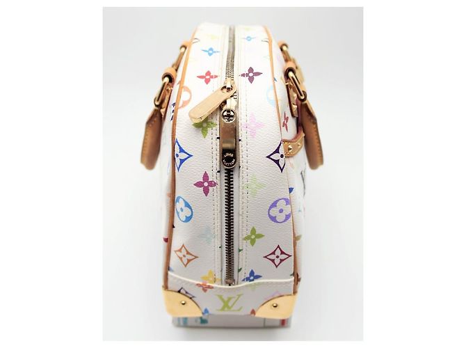 Deauville Louis Vuitton Borsa Trouville Murakami Bianca Bianco - vista 8