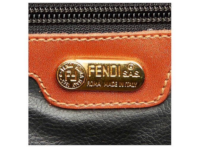 Borsa da viaggio Fendi Brown Pequin - vista 6