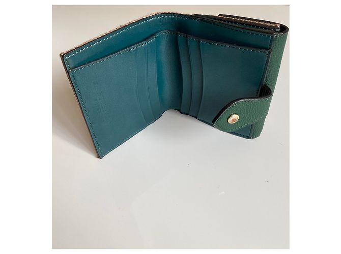 Cartera Burberry Estampado Tradicional y Piel Verde - vista 9