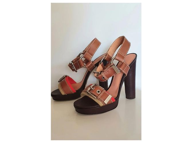 Sandali Dolce & Gabbana in pelle marrone - vista 2