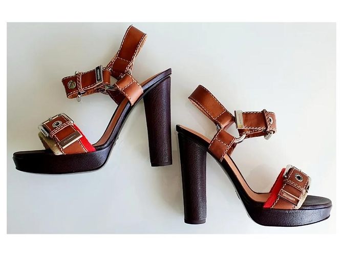 Sandali Dolce & Gabbana in pelle marrone - vista 6