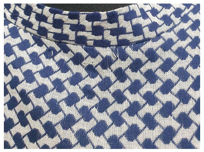 Vestido de algodón azul y blanco Cecilie Copenhagen L - vista 5