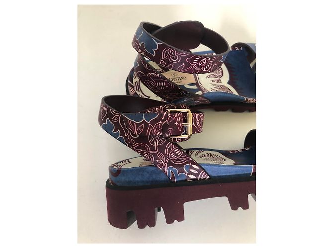 Sandali Valentino Garavani Multicolore con Motivi Floreali - vista 4