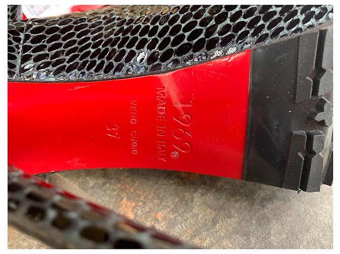 Autre Marque 1969 Pumps aus schwarzem Leder 16cm Absatz - Ansicht 6