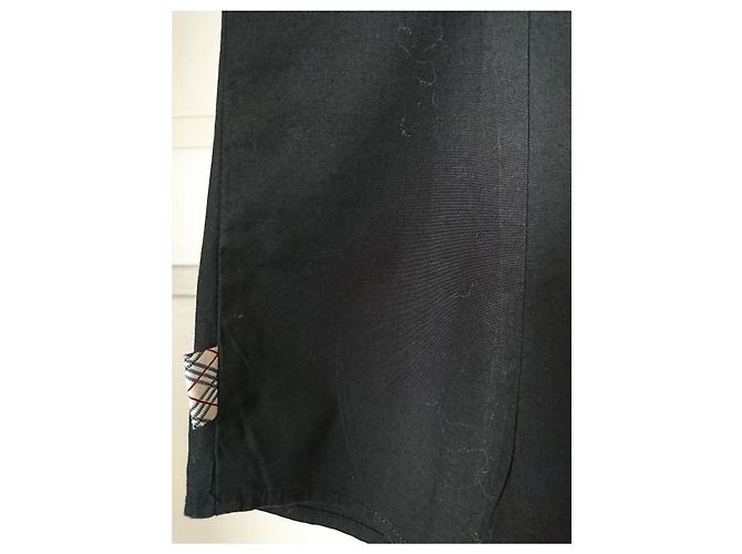 Autre Marque Blusa sin mangas Burberry London negra de algodón con cuadros Negro - vista 5