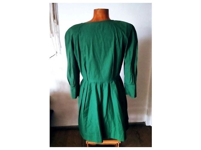 Christian Dior grünes Kleid Dunkelgrün - Ansicht 2