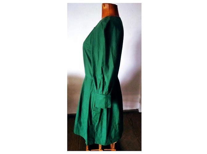 Christian Dior grünes Kleid Dunkelgrün - Ansicht 4