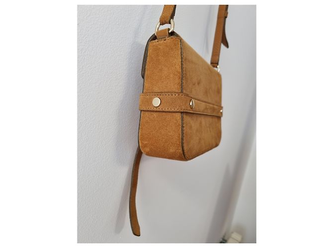 Jimmy Choo Borsa Lexie Scross in pelle di vitello marrone noce moscata e pelle scamosciata di vitello - vista 10