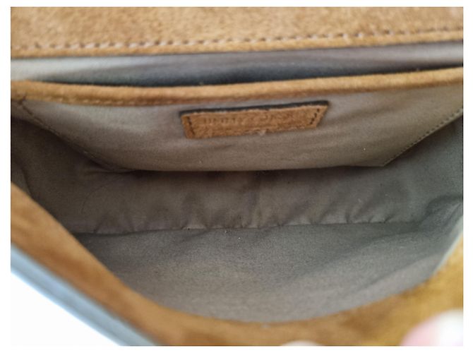 Jimmy Choo Borsa Lexie Scross in pelle di vitello marrone noce moscata e pelle scamosciata di vitello - vista 12