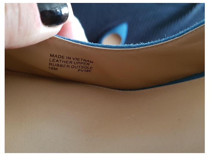 Décolleté Michael Kors in pelle blu navy - vista 9