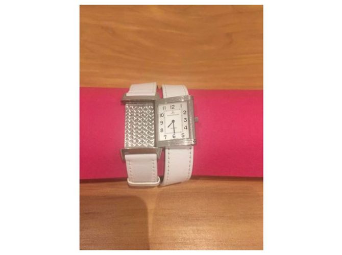 Jaeger Lecoultre Reverso Uhr Stahl Weiß - Ansicht 2