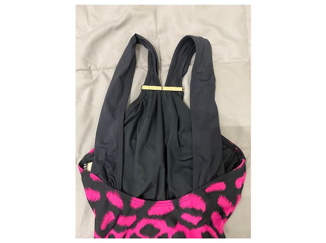 Michael Kors Badeanzug Schwarz Rosa Fuchsia Polyester Größe 42 Pink Fuschia - Ansicht 3